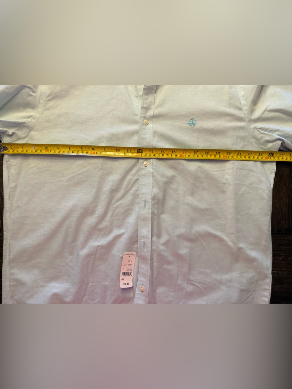 NWT Brooks Brothers Regent L Original Polo Non-Iron Light Blue Button-Down Shirt - Picture 2 of 11